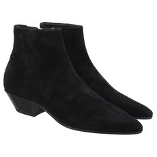 [생로랑] 19FW 582075 0LI00 1000 여성 조나스 앵클 부츠 스웨이드