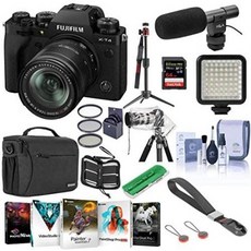 Fujifilm X-T4 Mirrorless Camera with XF 18-55mm f2.8-4 R LM OIS Lens Black - Bundle with Shoulder, One Color_One Size, 상세 설명 참조0, 상세 설명 참조0