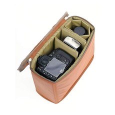 카메라 쿠션 파우치 칸막이 케이스 포켓 DSLR 인서트, 브라운 601 - 롤링파티션 1개+파티션1개, 1개