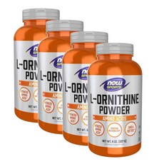 나우푸드 L- 오르니틴 가루 NOW L- Ornithine Powder, 4개