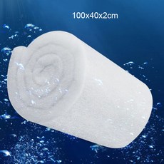 수족관 필터 슈퍼 두꺼운 생화학 코튼 스폰지 물고기 탱크 바이오 폼 스키머, White 100x40x2cm, 1개, White 100x40x2cm