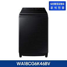 [삼성전자] [E] 그랑데 통버블 세탁기 18kg 블랙 [WA18CG6K46BV], 상세 설명 참조