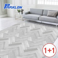 1+1 헤링본우드 우리가족 놀이방매트 200x140x1cm, 뽀로로스윗 15T(2장)