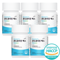 미국산 콘드로이친 1200 우슬 참당귀 보스웰리아 상어연골 연골콜라겐 식약처인증 사은품 증정, 60정, 36g, 5개