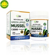 NZ100 뉴질랜드 초록입홍합 오일 초록홍합 11000+엔조제놀 10mg GREEN LIPPED MUSSEL 200캡슐, 1병