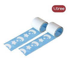 아가드 엘트리 물흡수 테이프 별과달 60mm x 1m 2입, 1개