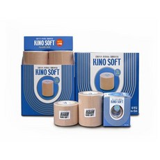 MSSM 키노 소프트 면 테이프 베이지 7.5cm 보호대 테이핑 발목 다용도 엠보싱 탁구채태 탁구채 고정, 1개