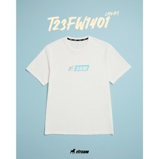 핏섬 티셔츠 2023FW T23FW1401 Kream(크림) 남여 공용 코튼라이크 옥수수섬유 배드민턴 티셔츠