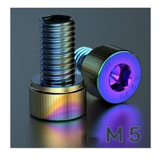 자전거 레인보우 티타늄 볼트 알록달록 DIY M5 M6 M8, M6X70, 1개