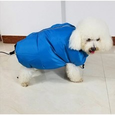 몰리의리본 강아지 고양이 털말리는옷 드라이수트, 1개, S