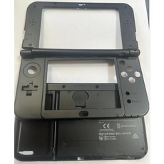 Nitendo 하우징 쉘 키트 상단 및 중간 프레임 신형 3DS LL/XL 콘솔 케이스 배터리 포함 페이스 플레이트 교, 02 Black, 1개
