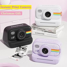 어린이용 즉석 인쇄 카메라 2.0 인치 스크린 즉석 카메라 크리스마스 생일 선물 3-12 세 장난감, 2.Purple