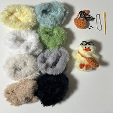 (뽀몽 diy) 배달부 모루 인형 만들기키트 키홀더 고글 가방 애착인형키링, 기본(군번줄), 핑크, 돼지 - 돼지애착인형만들기