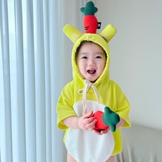 아기 당근슈트 남매룩 토끼띠해 아기옷 여름 바디수트 반팔 유아 상하복