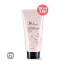 더페이스샵 미감수 브라이트 페이셜 클렌징 폼(대용량), 3개, 300ml - 쌀겨추출물