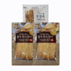 어부예찬 촉촉오징어 왕특대 4미(2미X2봉)+오징어채 1봉(50g), 1세트