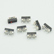 마이크로 리미트 푸시 버튼 스위치 1A 125V AC 마우스 3 핀 긴 핸들 롤러 레버 암 SPDT 12x6x6mm TIAIHUA 1, 04 10pcs, 10개