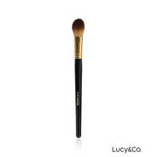 LUCY&CO. [루시앤코] T04_테디 베어 스몰 블러셔&하이라이터 브러쉬, 블랙
