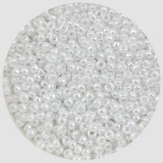 비즈톡 [B20-27]미유키비즈 시드비즈 2mm 화이트진주Pearl (420) 10g
