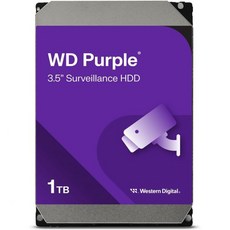 Western Digital 1TB WD Purple Surveillance 내장 하드 드라이브 HDD SATA 6Gbs 64MB Cache 3.5 WD10PURZ - 10tb하드디스크