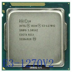 Intel Xeon E3-1270 V2 CPU 쿼드 코어 SR0P6 3.5 GHz 8M 5 GTs LGA 1155 프로세서, 한개옵션1