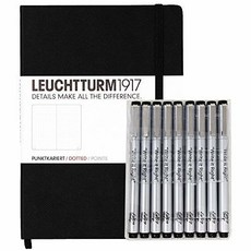 Leuchtturm1917 Dotted Journal Medium A5 Bullet Notebook with G/440287, 상세내용참조, 상세내용참조