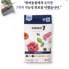 인디고7) 비포독 소고기&오리 1.6kg, 1개 - 인디고사료