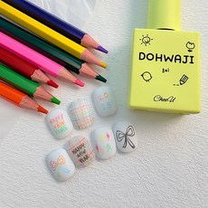 색연필젤 도화지젤 + 네일 12종 색연필 NAILAND, 1세트, 도화지젤+12색 색연필