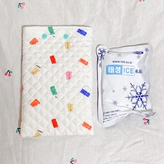 미싱기니 기니피그 고슴도치 소동물용 인견 아이스팩파우치 똑딱이파우치, 1개