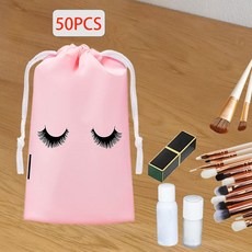 여행용 세면 용품 메이크업 파우치 세면 용품 가방 화장품 파우치 50 개, 01 10cmx15cm Pink, 50개