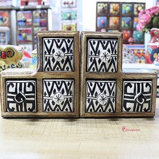  로얄코테즈 3칸2 도자기 엔틱 PF-425LR세트 북앤드 악세사리함 유럽 빈티지 실내장식 원목opq331, SPRk_미니약장 PF425LR 