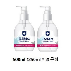 크리넥스 안심 손소독제 겔, 500ml, 2개