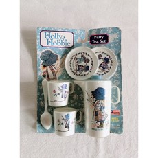 90's 미국 빈티지 홀리 하비 플라스틱 티 파티 플레이 세트 컵 주전자 장난감 주방