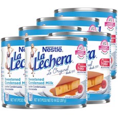 네슬레 라 레체라 가당 연유 스위트 밀크 397g 6캔 Nestle La Lechera Sweetened Condensed Milk, 6개