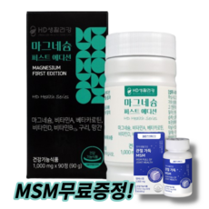 근막통증 증후군 류마티스 섬유근육통 이상근증후군 근육통 신경통 필수 마그네슘 약국 영양제, 2개, 120정