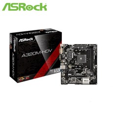 풀 ASROCK AMD A320 칩셋 AM4 인터페이스 A320M-HDV 데스크탑 PC 마더 보드 마이크로 ATX 플러그,
