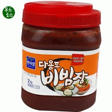 [푸드토스] 면사랑 다용도 비빔장2kg 비빔냉면장 쫄면장 비빔국수 골뱅이무침 냉면 아이스박스포장, 2kg, 1개