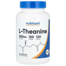 뉴트리코스트 L 테아닌 Theanine 200mg 120캡슐, 120정, 1개