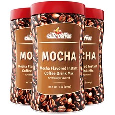 Elite 엘리트 인스턴트 퓨어 모카커피 (200g) 3개 Instant Coffee Mocha 이스라엘커피, 200g, 1개입