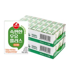 서울우유 서울우유 속편한우유 플러스 저지방 190ml x 48팩, 48개