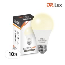 닥터룩스 LED 전구 10W, 10개, 주백색