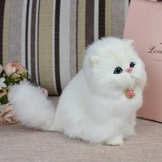 귀여운 진짜같은 고양이 인형 장난감 인형 작은 동물 가짜 고양이 인형, Acm