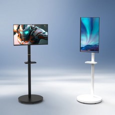 [카멜] 스탠드 타입 이동형 모니터 24인치 CM2410V + SMB32, 색상:화이트, 상세 설명 참조