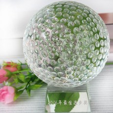 골프공 크리스탈 골프 우승컵 소품 모형 축구매니아 기념품 diy글자새김 생일선물 남자, T12-80mm직경+사다리형 받침대