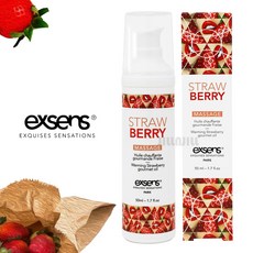 [질앤질] 프랑스 EXSENS 엑상스 워밍 고멧 스트로베리 50ml 딸기맛 먹는 러브젤 러브 오일 마사지 젤 수용성 식용젤 천연 러브젤 성인 여성용 오랄젤 헤븐 오르 아스트로