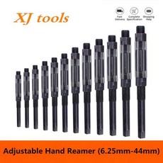 조정 가능한 핸드 리머 절단기 HSS 크기 범위 합금강 리머 절단 공구 10mm 12mm 15mm 17mm 19mm 20mm 21mm 23mm 25mm 26, 6.25-6.75, 1개