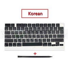 노트북 부품2023 년 M2 노트북 A2941 키 키캡 맥북 에어 레티나 M2 15.6 인치 A2941 풀 키 캡 US UK RU, Korean, 10 Korean