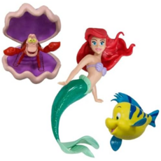 SwimWays Little Mermaid Disney Dive Characters Kids Pool Toy- Princess Ariel Flounder and Sebastia, 상세참조, 1개