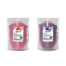 OnlyOne 가정용 솜사탕기계 전용 맛깔 설탕 딸기향 500g + 포도향 500g, 2개, 500mg