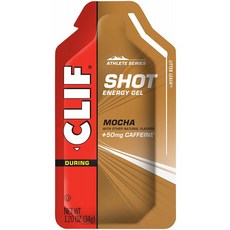 CLIF숏-에너지 보석-모카 맛-50mg(1.2온스 패킷 24카운트)(포장이 5월에 달라질 수 있음, 1